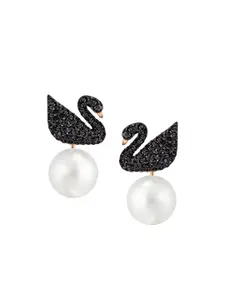 SWAROVSKI Iconic Swan Pierced Earring Jackets