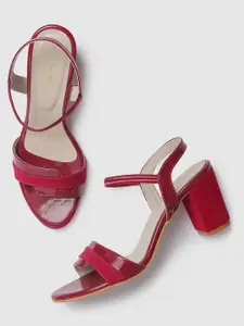 Marc Loire Women Red Solid Sandals