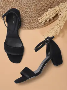 Marc Loire Women Black Solid Block Heels