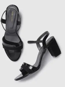 Marc Loire Women Black Solid Block Heels