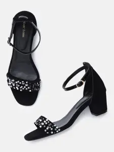 Marc Loire Women Black Solid Sandals
