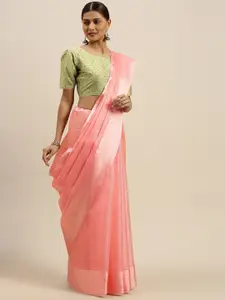 Saree mall Pink Self Design Saree