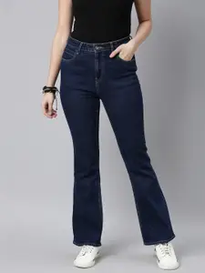 Roadster Women Navy Blue Bootcut Stretchable Jeans