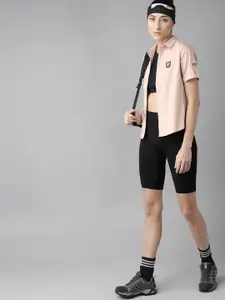 Roadster X DISCOVERY ADVENTURES Women Pink Pure Cotton Opaque Casual Shirt