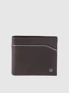 Allen Solly Men Brown Solid Two Fold Wallet