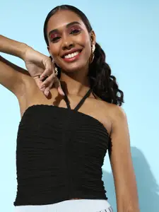 Veni Vidi Vici Women Stylish Black Sleek Top