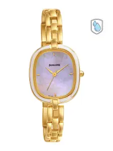 Sonata Women Gold-Toned Analogue Watch 8168YM01