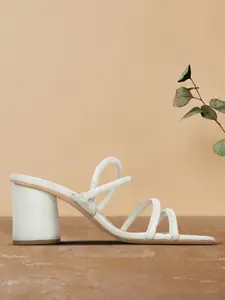 her by invictus Women Mint Green Solid Block Heels