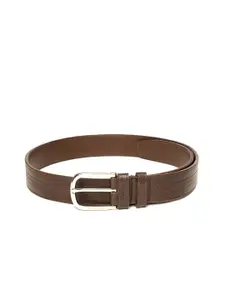 United Colors of Benetton United Colors of Benetton Men Coffee Brown Solid Belt with Thread-Work