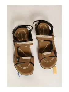 Woodland Men Brown Leather Comfort Sandals