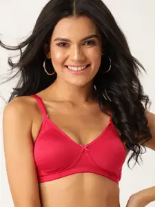 DressBerry Pink Solid Non-Wired Non Padded T-shirt Bra LA03-03