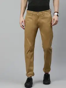 Nautica Nautica Men Khaki Slim Fit Solid Chinos