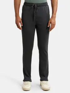 Jockey Combed Cotton Rich Pique Slim Fit Trackpant with Side Zipper Pockets-AM44