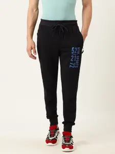 Sports52 wear Men Black Printed Slim Fit Joggers