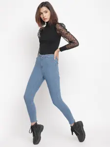 Belliskey Women Blue Super Skinny Fit High-Rise Clean Look Jeans