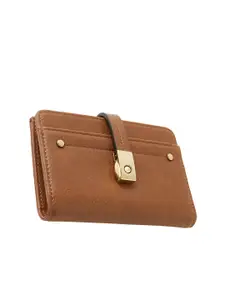 Accessorize London Women  Faux Leather Mini Cardsafe Two Fold Wallet