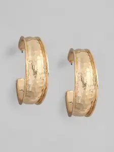 Accessorize London Women Beaten Statement Hoop Earring