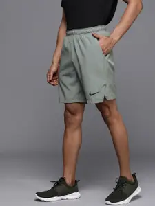 Nike Men Grey Solid Regular Fit Sports Shorts