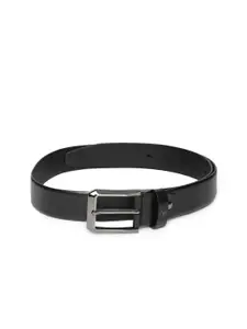 Van Heusen Men Black Solid Leather Belt