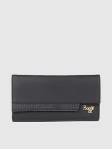 Baggit Women Black Solid Three Fold Wallet