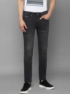 Louis Philippe Jeans Men Grey Albert Super Slim Fit Low-Rise Clean Look Stretchable Jeans