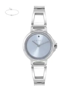 ESPRIT Women Blue Analogue Watch & Bracelet Gift Set ES1L146M0055