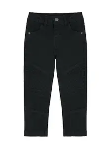 mothercare Boys Black Regular Fit Mid-Rise Clean Look Jeans