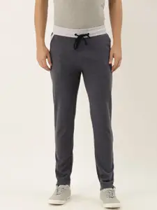 ARISE Men Grey Melange  Solid Straight Fit Regular Track Pants