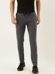 ARISE Men Charcoal Grey Solid Track Pants