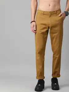 Roadster Men Brown Chinos Trousers