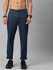 Roadster Men Navy Blue Chinos Trousers