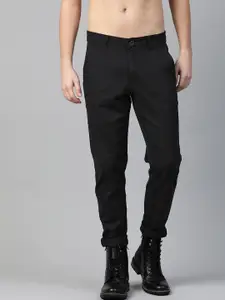 Roadster Men Black Trousers