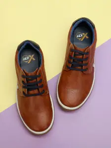 iD Men Tan Lace Up Casual Shoes