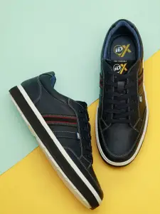 iD Men Navy Blue Lace Up Casual Shoes