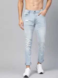 Roadster Men Blue Slim Fit Mildly Distressed Heavy Fade Stretchable Jeans