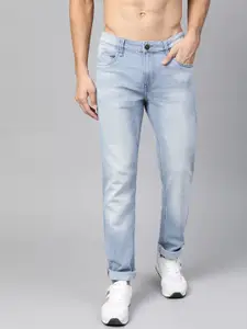 Roadster Men Blue Light Fade Slim Tapered Fit Stretchable Jeans