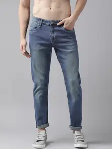 Roadster Men Blue Carrot Fit Heavy Fade Stretchable Jeans