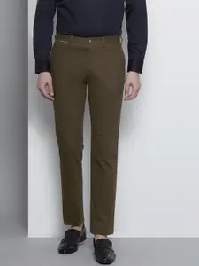 Tommy Hilfiger Men Brown Regular Fit Printed Regular Trousers