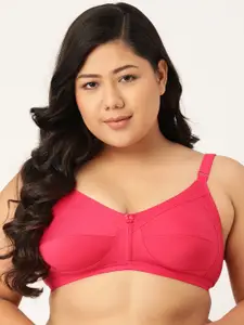 Leading Lady Plus Size Pink Solid Full Coverage Everyday Bra P-CONCENT-RN
