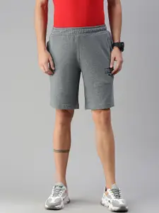 Puma Men Grey Regular Fit Mid-Rise Shorts