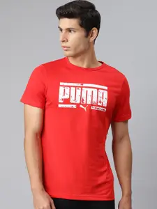 Puma Women Slim Fit Brand Logo Graphic 24 T-shirt