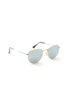 Ray-Ban Men Mirrored Oval Sunglasses 0RB3548N001/3051