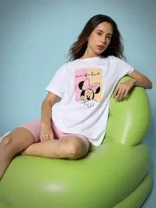 Bewakoof X Official Disney Merchandise One Of A Kind Graphic Printed Boyfriend T-shirt