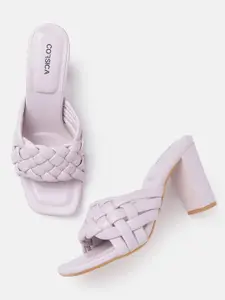 CORSICA Lavender Braided Block Heels
