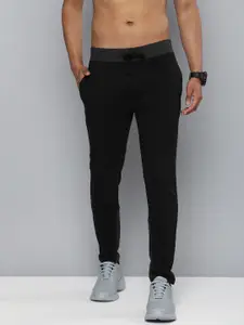 Kook N Keech Men Black And Dark Grey Colourblocked Regular Track Pants