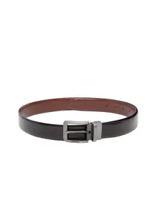 Teakwood Leathers Men Black Solid Belt