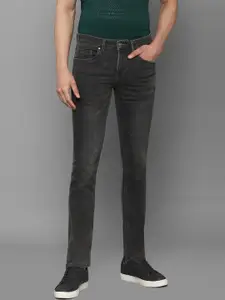 Louis Philippe Jeans Men Grey MATT Slim Fit Mid-Rise Clean Look Stretchable Jeans