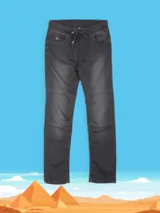 U.S. Polo Assn. Kids Boys Grey Regular Fit Mid-Rise Clean Look Jeans