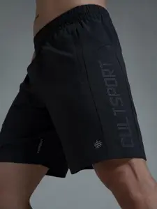 Cultsport Men Grey Printed FlashRun Reflective Sports Shorts