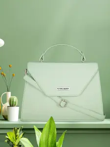 FLYING BERRY Turquoise Green Solid Satchel